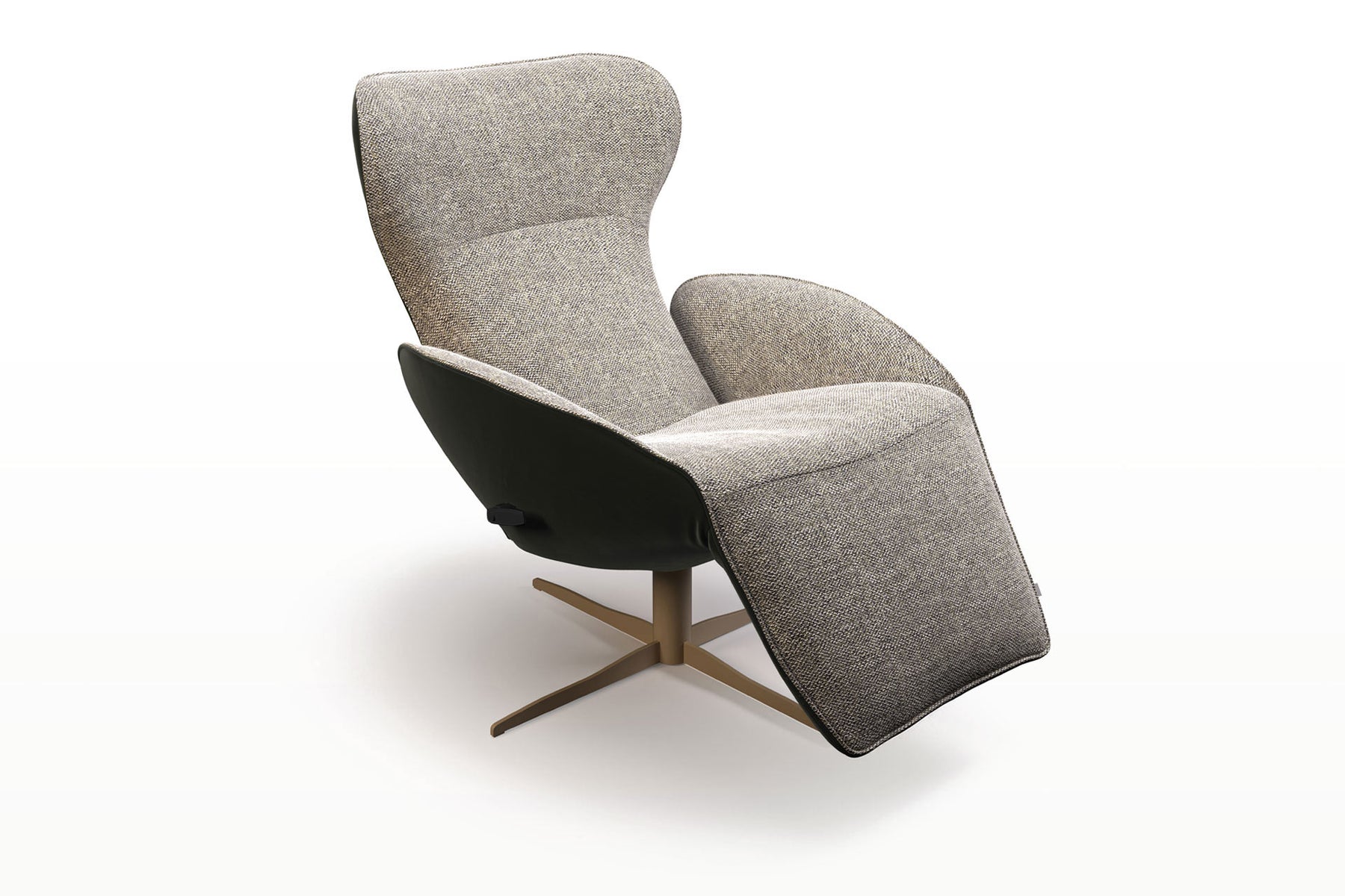 Jori Relaxsessel Daydreamer, Nubukleder Anthrazit Stoff Depero