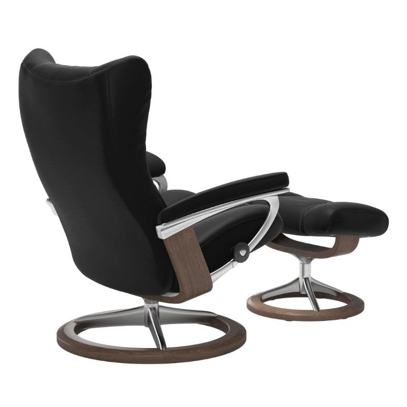 Stressless Sessel Wing Signature L aus Leder Paloma, Schwarz, Ansicht 3