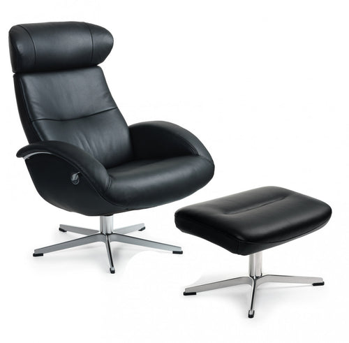 Conform Relaxsessel FLOW, Leder Fantasy Black