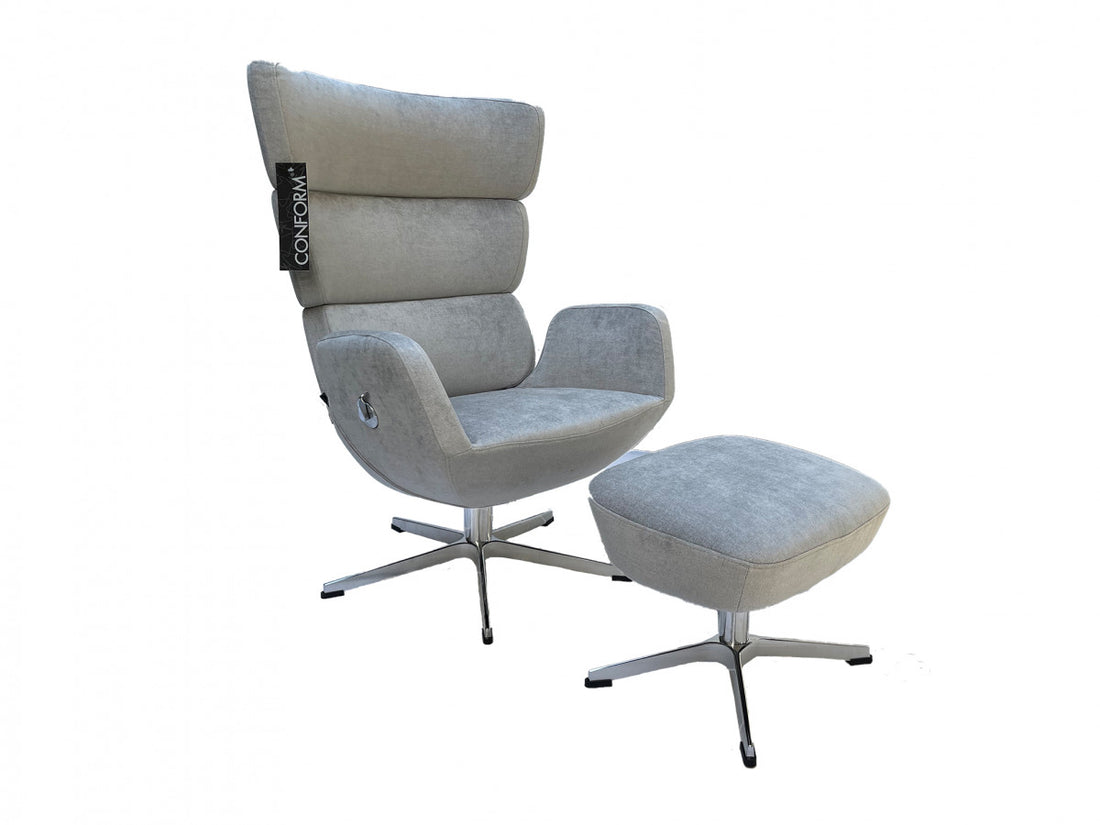 Conform Relaxsessel TURTLE, Stoff Velvety Stone