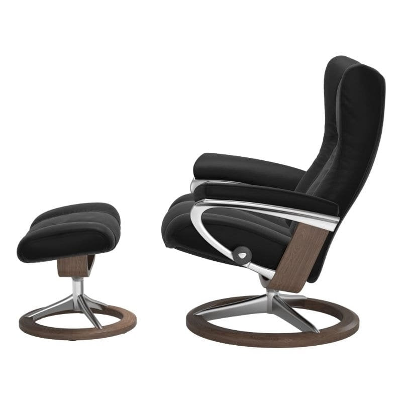 Stressless Sessel Wing Signature L aus Leder Paloma, Schwarz, Ansicht 2