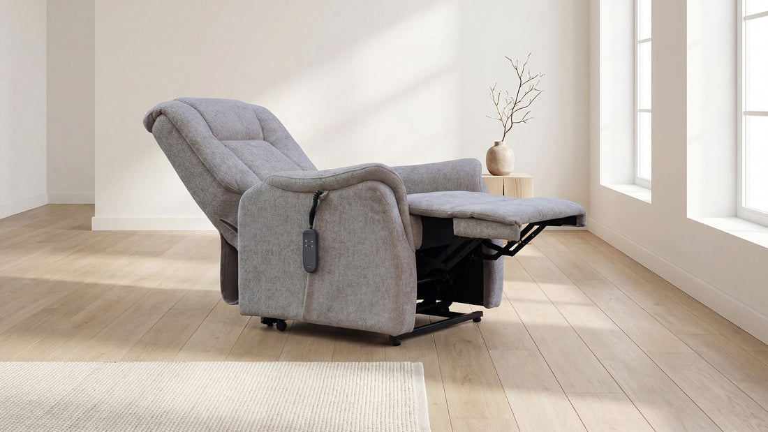 Relaxsessel Easy Stand Up mit Aufstehhilfe, Stoff Grau
